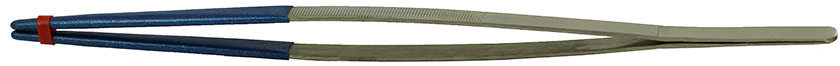 Value-Tec 305.MS, 12 Zoll lange, robuste Pinzette mit PVC-beschichten Spitzen, 305 mm, ferromagnetischer Edelstahl
